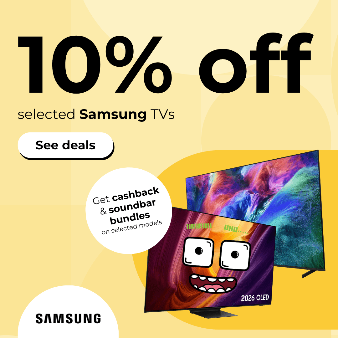 10% off selected Samsung TVs